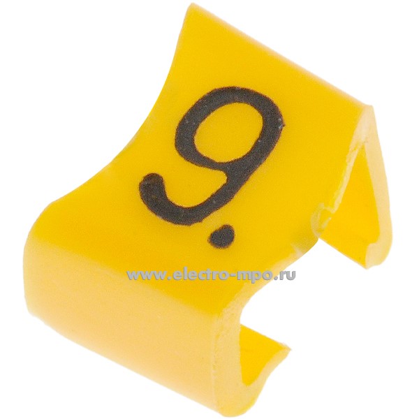 М4427. Кольцо РC-200039 открытое символ "9" диаметр провода 3,0-4,0мм (Partex)