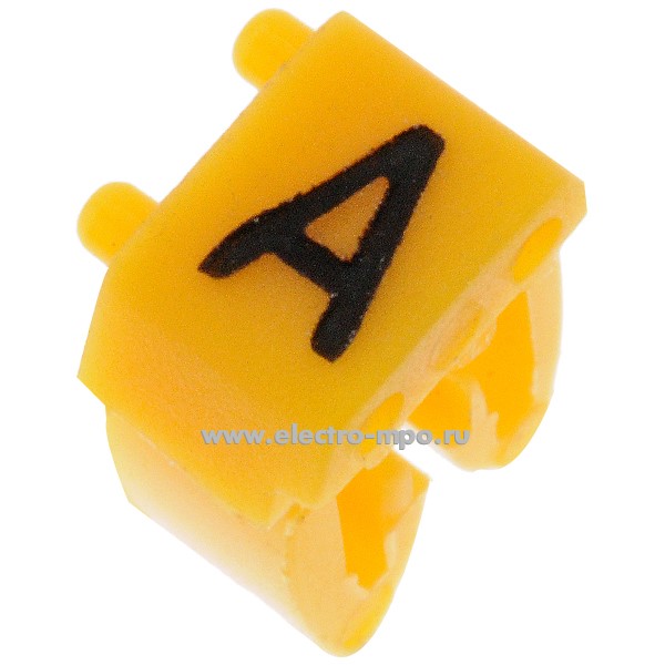 Б7200. Маркер 38300 CAB3 символ &quot;А&quot; жёлтый 0,5-1,5мм2 (Legrand)