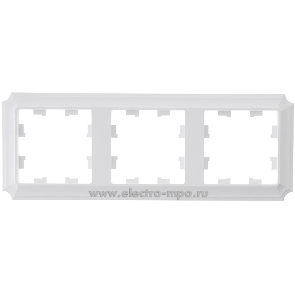 Ю3813. Рамка-3 AtlasDesign Antique ATN101303 универсальная лотос (Systeme Electric)