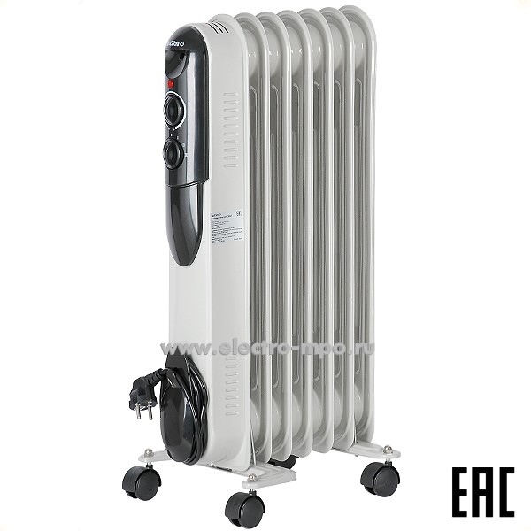 Б7737. Радиатор масляный NC9309 9 секций 0.8/1.2/2.0кВт 220В (Neoclima)