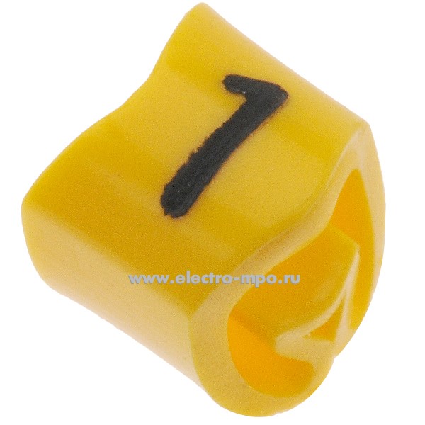 М4471. Кольцо РА-100031 закрытое символ "1" диаметр провода 2,5-5мм (Partex)