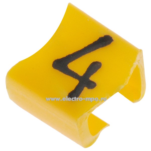 М4405. Кольцо РC-100034 открытое символ "4" диаметр провода 2,4-3,0мм (Partex)