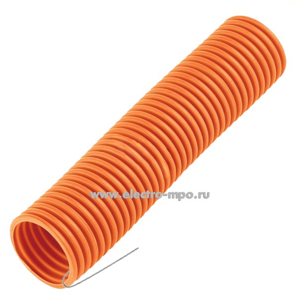 Т02. Труба 45001НГ гофр. безгалоген. трудногор. (FRHF) 50мм ПП (Dвнутр. 39,6мм) лёгкая, с зондом (Рувини