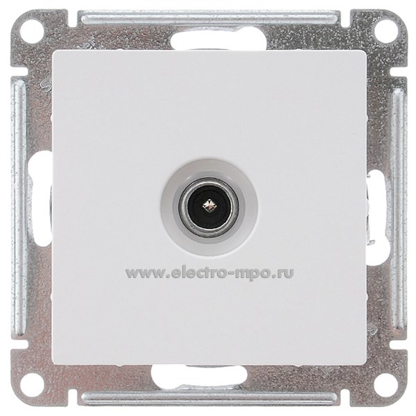 Ю4029. Механизм AtlasDesign ATN000191 TV розетки конечной 1дБ с/п белый (Systeme Electric)