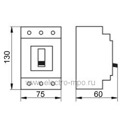 А1544. Автоматический выключатель ВА04-31Про-340010 50А/3п/ 10кА 380В 7001006 (Контактор Ульяновск)