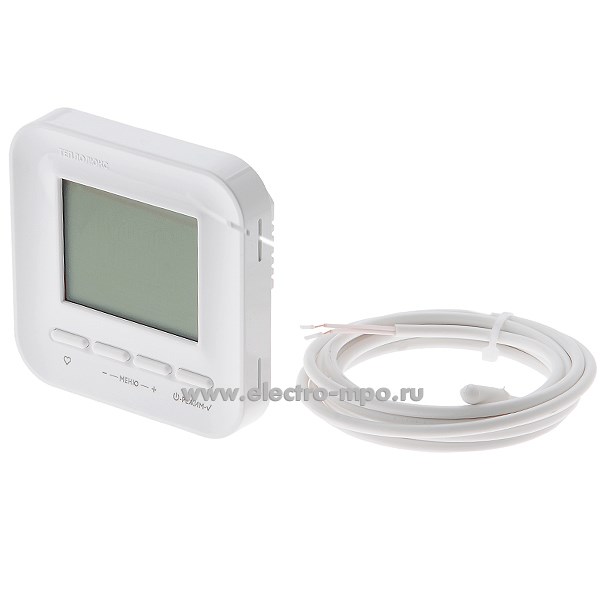 19843. П9843 Терморегулятор  "Теплолюкс" 515 цифр. с датчиками темп. возд. и пола 16А белый 100035575500 (