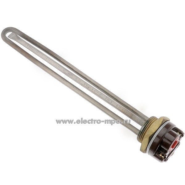 Б8373. ТЭН 57-3-8/1,2 J220 1,2кВт 220В для воды нерж.ст. с терморегулятором (9674) (Завод ТЭН)