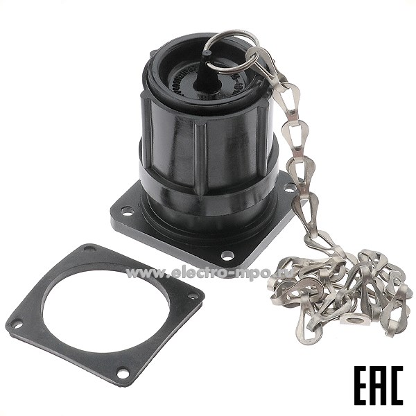 Р9928. Розетка РП16-4В1К на поверхность 3P+E термопласт 16А 660В IP67 (ВЭЛАН Зеленокумск)