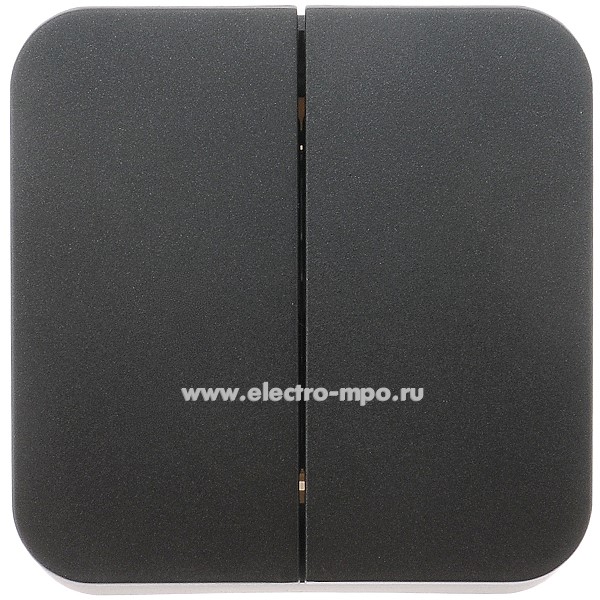 Ю4567. Выключатель Blanca BLNVA105016 2 кл. о/п антрацит (Systeme Electric)