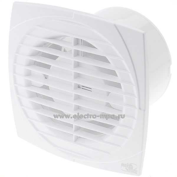 Б9513. Вентилятор MTG A100S-K осевой накл. вытяж. белый (12258А) D=100мм 220В обр.клап.(Mak Trade Group Се