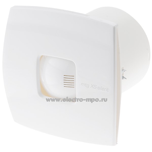 Б9521. Вентилятор MTG A100XS-K осевой накл. вытяж. белый (29503) D=100мм 220В обр. клап.(Mak Trade Group С