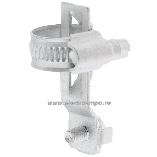 Т1577. Хомут Cosmec 6042-16 для трубы 16мм с клеммой заземления сталь (ДКС Италия)