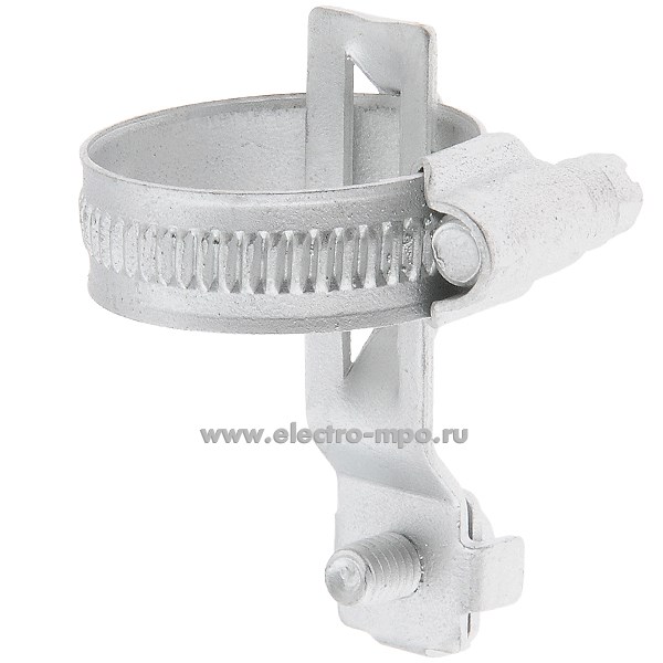 Т1579. Хомут Cosmec 6042-20 для трубы 20мм с клеммой заземления сталь (ДКС Италия)