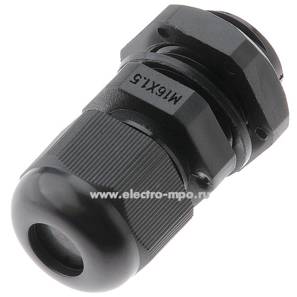 Т2321. Сальник 85476 M-L 16 с удлинённой резьбой, с контргайкой (D кабеля 4-8мм, IP68) (Fortisflex)