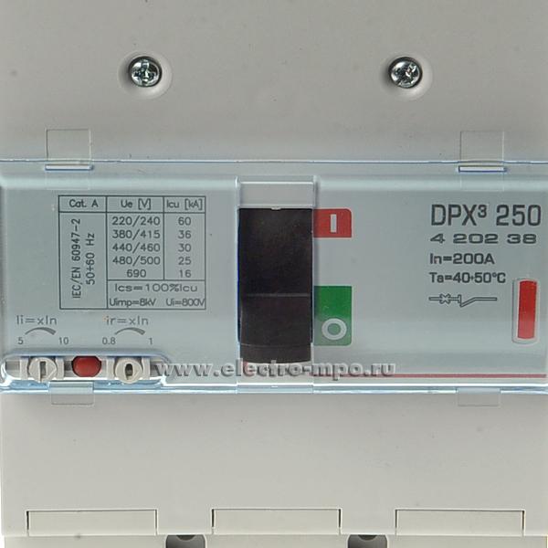 А2638. Автоматический выключатель 420238 DPX"3"-250 /3Р/ 200А 36кА (Legrand)