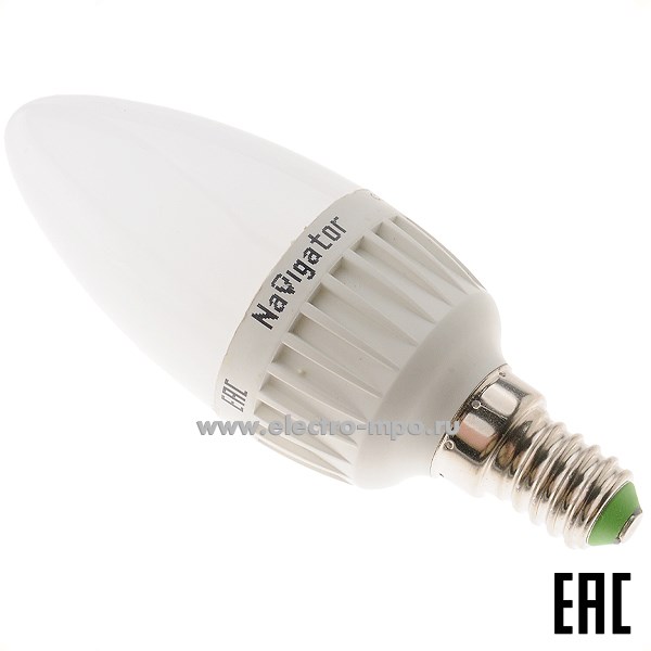 Л0653. Лампа 7Вт 61380 NLL-C37-7W-230V-4K-E14-DIMM диммир.светодиод."свеча" матовая х/б свет (Navigator)