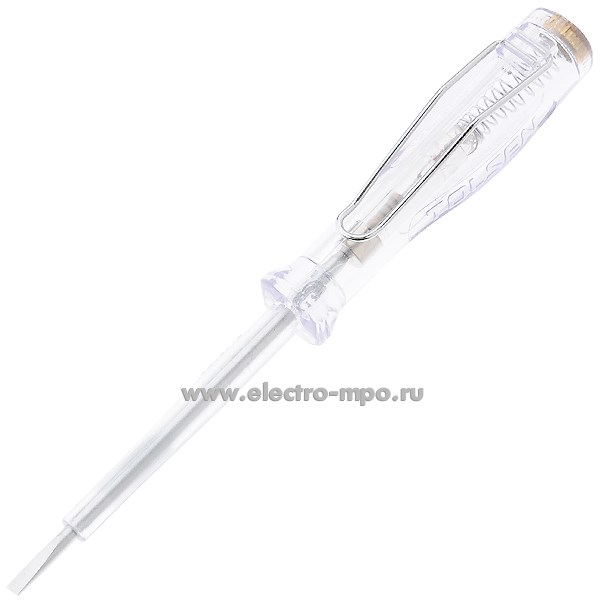 И1802. Отвертка-тестер V70860/V70670 VDE, GS 125-250В 60мм 10290370 (Tolsen, Китай)