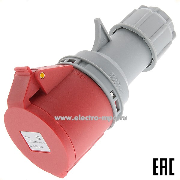 Ю5930. Розетка YS CEE-225N кабельная 3P+N+E 32А 415В IP44 с сальником (Электромонтаж)
