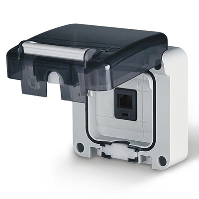 Р57. Розетка DIS137448150 RJ 45 (ДКС)