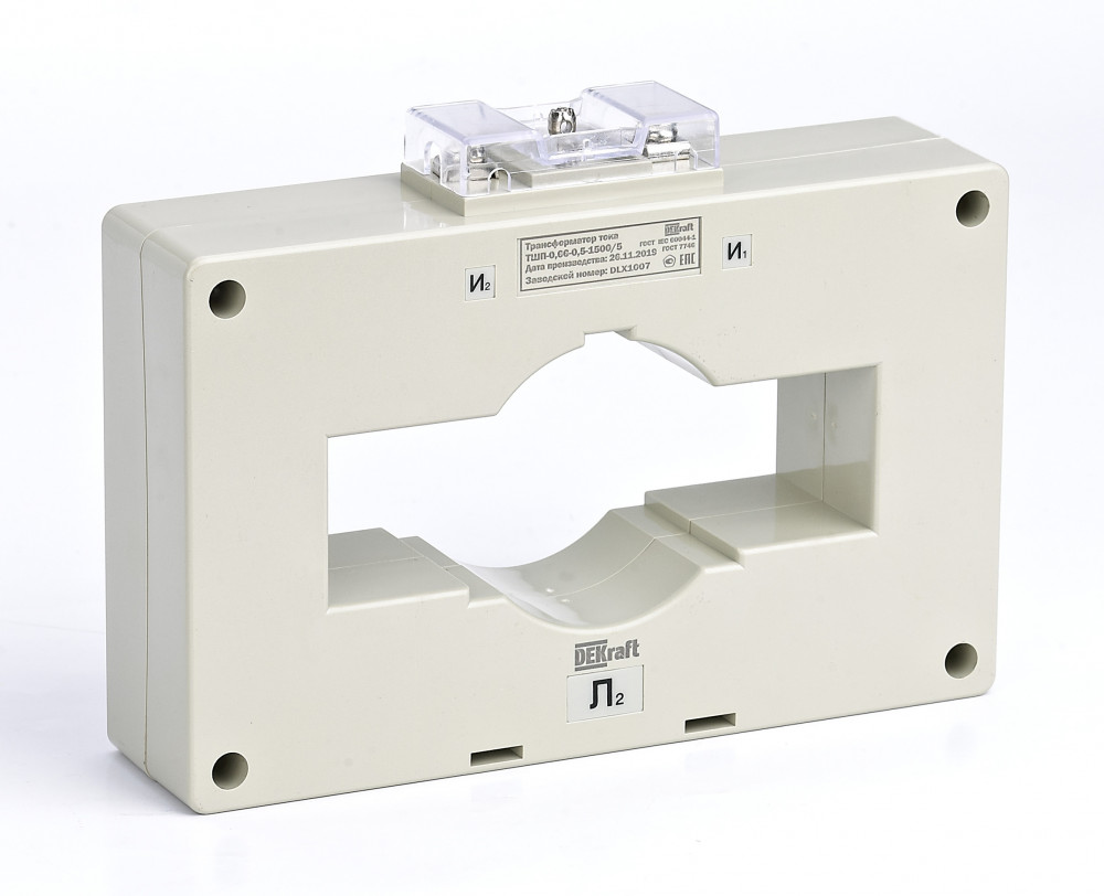 Б50. Трансформатор тока 50166DEK ТШП-0,66 0,5 5000/5 20ВА, диаметр 120мм (DEKraft)