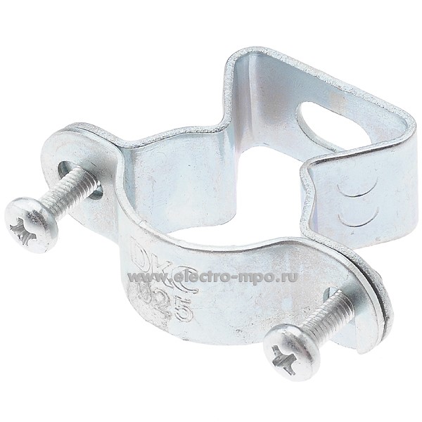 Т1574. Скоба Cosmec 6040-25 для крепления трубы 25мм сталь (ДКС Италия)