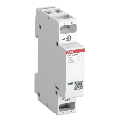 А88. Контактор ESB16-11N-06 Контактор  модульный (16А АС-1, 1НО+1НЗ), катушка 230В AC/DC ABB  (ABB)