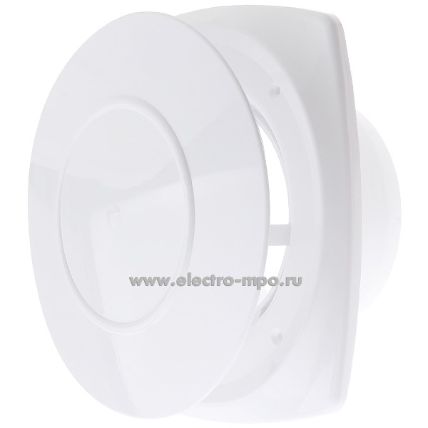 Б9760. Анемостат 10АВП вытяжной регулируемый с фланцем 100мм АБС белый (Эра Рязань)