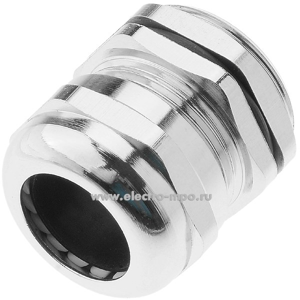 Т2005. Сальник CPG-21 латунный с контргайкой (D кабеля 13-18мм,  IP68) (Электромонтаж)