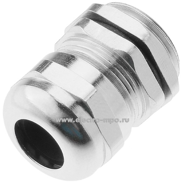 Т2002. Сальник CPG-11 латунный с контргайкой (D кабеля 5-10мм,  IP68) (Электромонтаж)