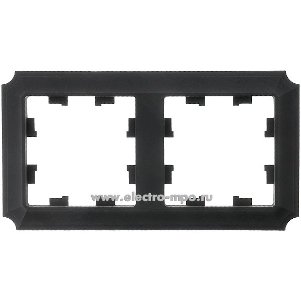 Ю3837. Рамка-2 AtlasDesign Antique ATN101002 универсальная карбон (Systeme Electric)