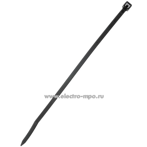 Г6034. Хомут 49410 КСС 4х150 гибкий 3,6х150мм чёрный атмосферостойкий для жгутовки (Fortisflex)