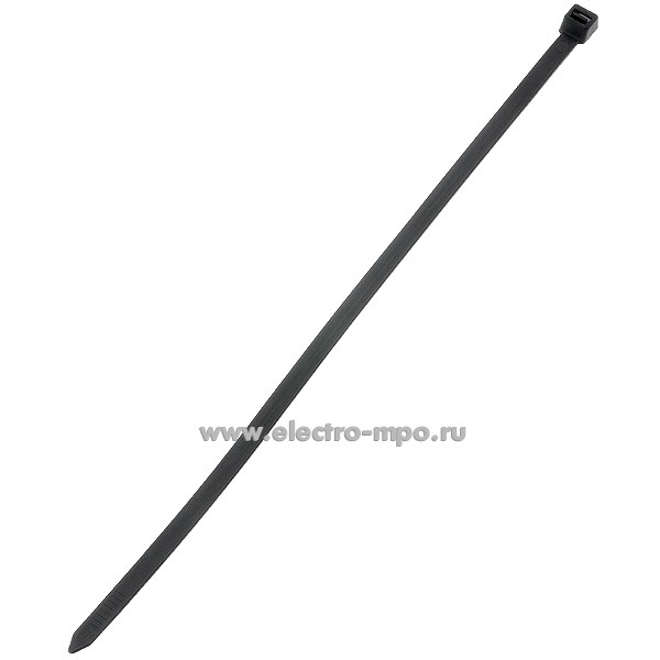 Г6048. Хомут 50283 КСС 8х300 гибкий 7,6х300мм чёрный атмосферостойкий для жгутовки (Fortisflex)