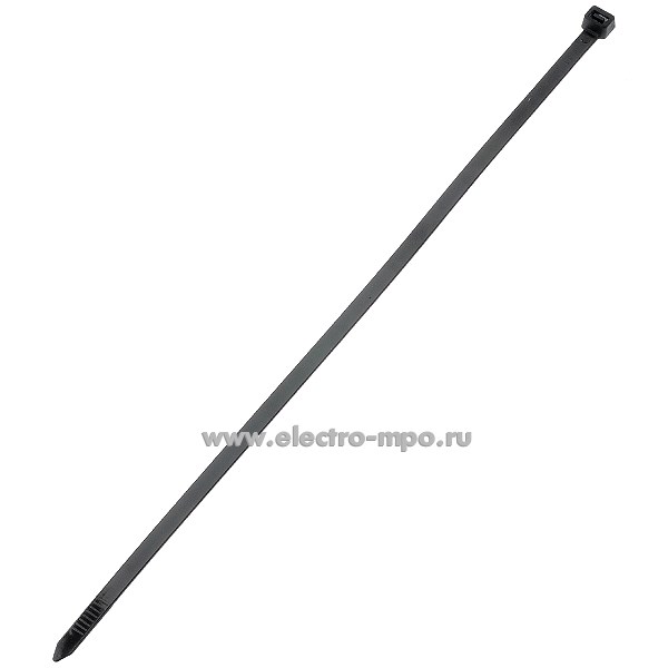 Г6049. Хомут 50284 КСС 8х350 гибкий 7,6х350мм чёрный атмосферостойкий для жгутовки (Fortisflex)