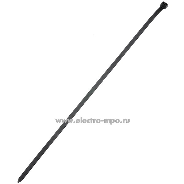 Г6050. Хомут 50285 КСС 8х400 гибкий 7,6х400мм чёрный атмосферостойкий для жгутовки (Fortisflex)