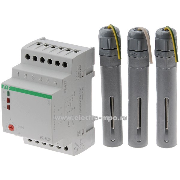 А5966. Реле контроля уровня PZ-829 220В 2х16А двухуровневое 2п к-кт (Евроавтоматика)