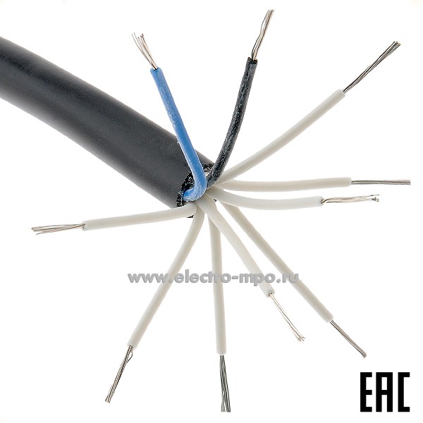 П1624. Кабель МКШнг(А)-LS 10х0,75 кв.мм Dн=10мм, Р=0,16кг/м ГОСТ (Брэкс Брянск)