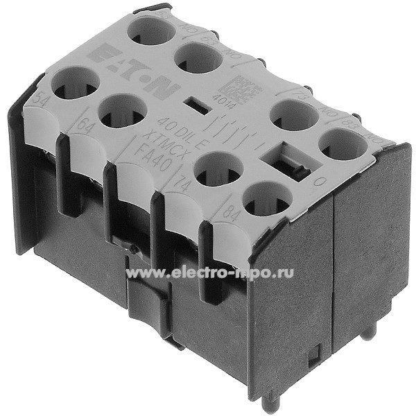 К7424. Контакт 40DILE дополнительный фронтальный 4з 010304 (Eaton/Moeller)