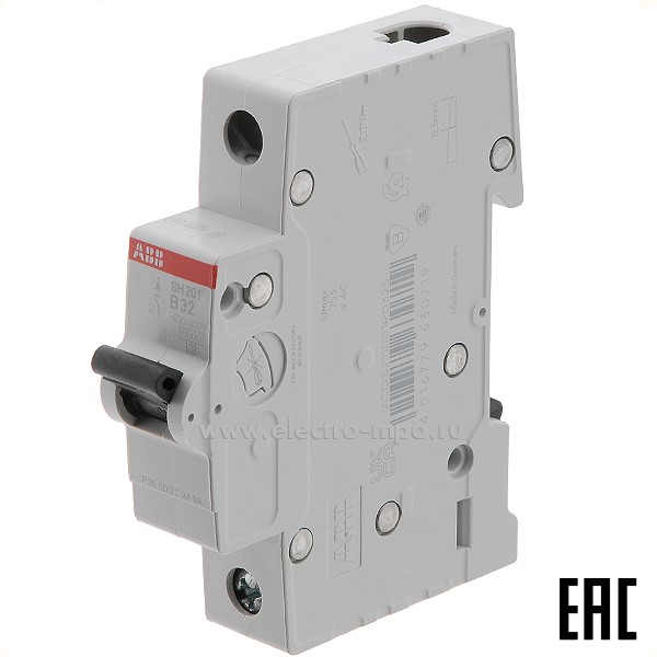 К6047. Автоматический выключатель SH201 B32А/1п/ 6,0кА на Din-рейку 2CDS211001R0325 B32 (АВВ)