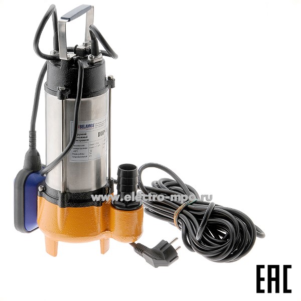 Н0447. Насос DWP 450 дренажный P=0,45кВт H=8,5м Q=12,0м3/ч (Belamos)