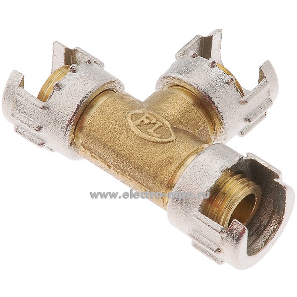 79456.Н9456 Соединение Т-образное 3 выхода байонет "мама" Dвн=1/4" (Abac)