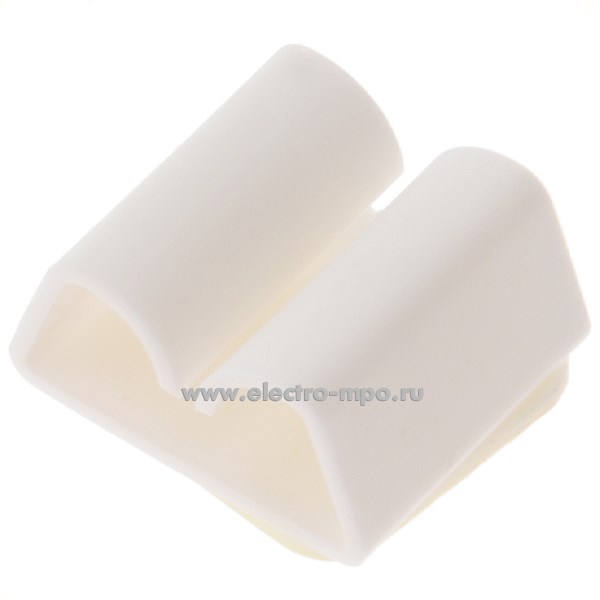 Г6810. Клипса 15-0240 самоклеящаяся белая для кабеля тип "В" 17х20мм (РосДюбель Россия)