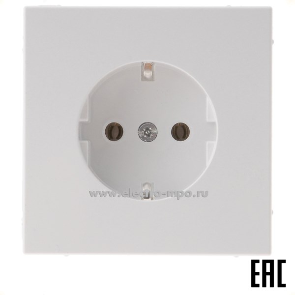 Р34. Механизм ArtGallery GAL000143S розетки "евр" безвинт. зажим с/п белый (Systeme Electric)