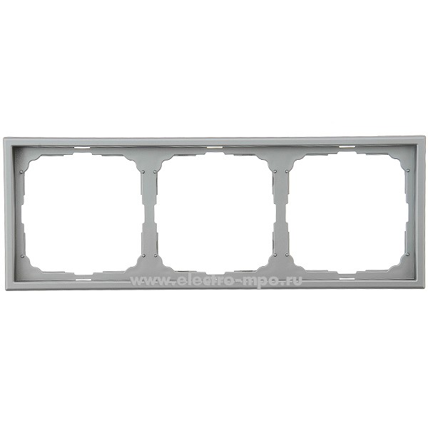 Р3341. Рамка-3 ArtGallery GAL000903 универсальная сталь (Systeme Electric)
