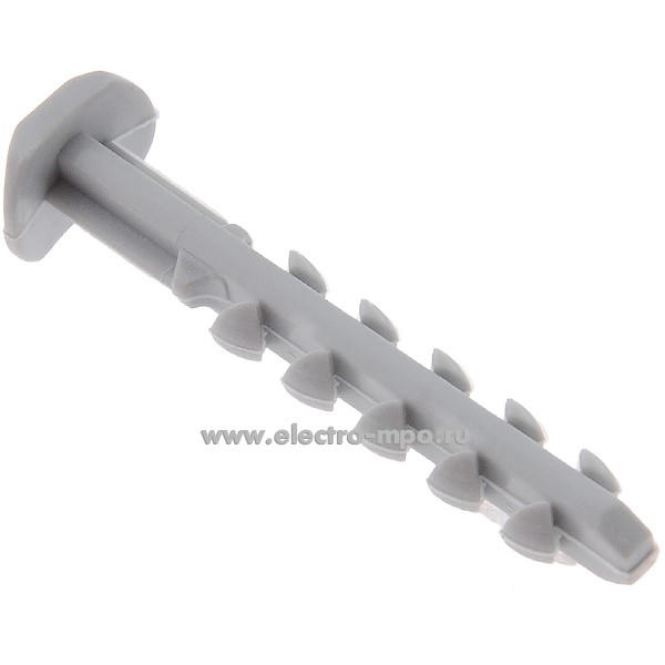 Г1638. Дюбель 15-0390 6х45мм нейлоновый для крепления кабельных каналов (РосДюбель Россия)