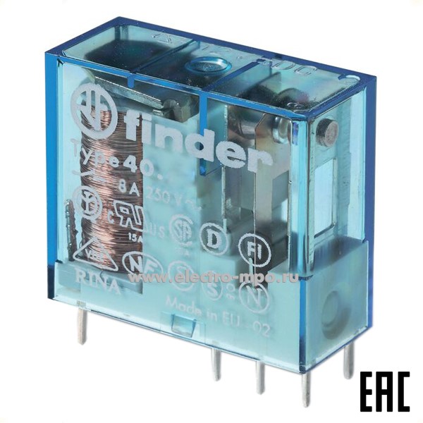 А94. Реле промежуточное 405290240300 24В DC 8А 2з серия 40 (Finder)