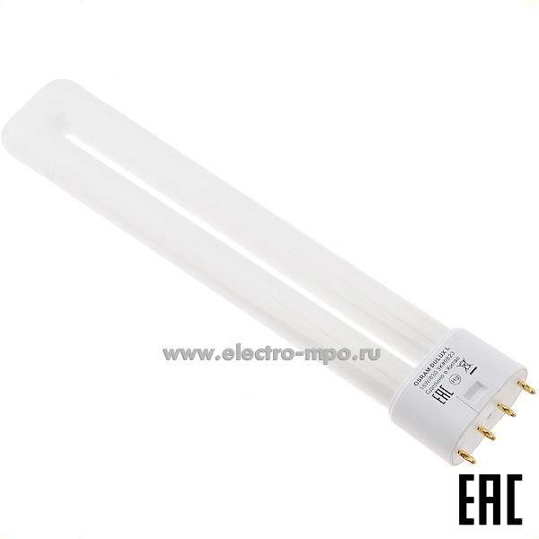 Л3432. Лампа 18Вт 24020 DULUX L 18W/830 2G11 1175Лм 3000К компакт. люм. энергосберегающая (OSRAM)