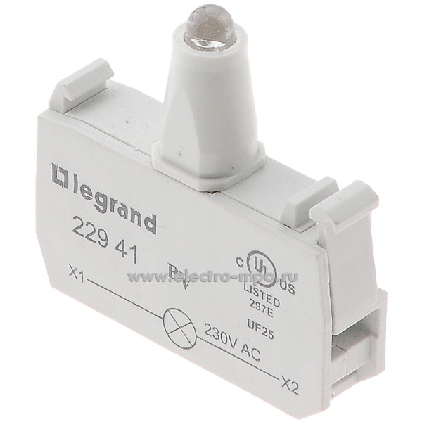 49391.К9391 Блок-светодиод 022931 красный 130В зажимы под винт (Legrand)