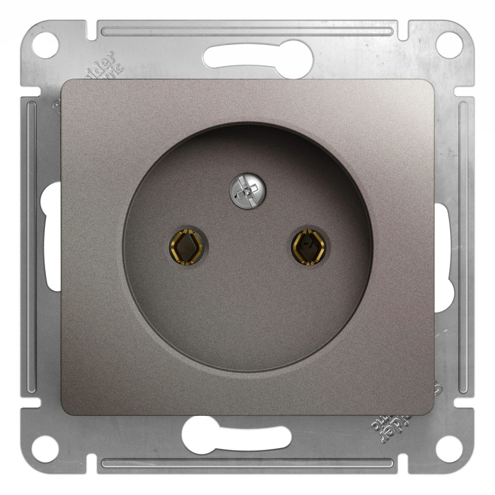 Ю14. Механизм Glossa GSL001241 розетки с/п платина (Systeme Electric)