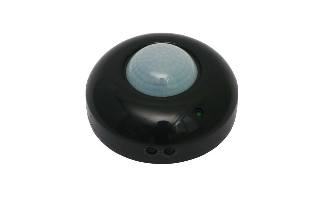 С80. Датчик движения 60132DEK ДДИ-101 01 1200Вт 6м 360гр ик черный IP20 (DEKraft)