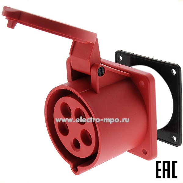 Р4925. Розетка РЩ-103 для с/п  26265DEK 32А 380В 3P+PE+N IP44 (DEKraft)